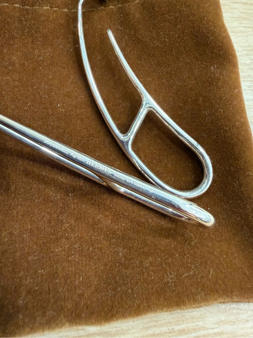 Hermès Chaine d'Ancre Punk (or Twist) Hoop Earring - Picture 4 of 7